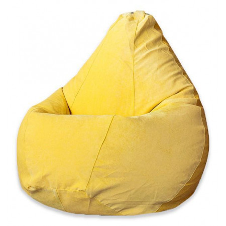 Кресло-мешок Желтый Микровельвет L