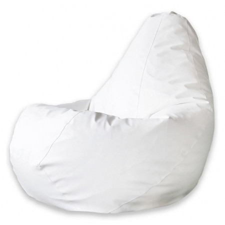 Кресло-мешок Белая ЭкоКожа L