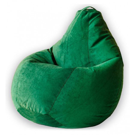 Кресло-мешок Зеленый Микровельвет L