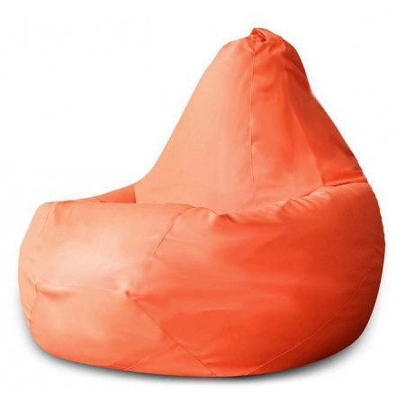 Кресло-мешок Оранжевая ЭкоКожа L