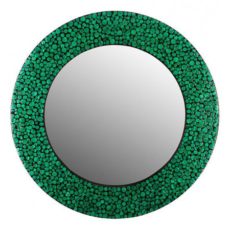 Зеркало настенное (80х2.5 см) Малахитовые кольца VP-05