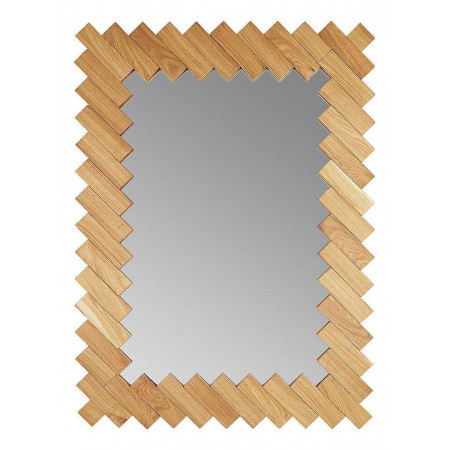 Зеркало настенное (97x71 см) Дубовые планки V20083