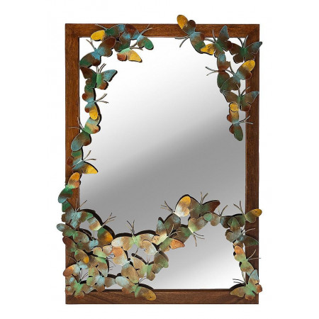 Зеркало настенное (65.5x20x96.5 см) Бабочки 874-129