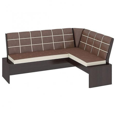 Угловой диван Кантри Т1 исп.2 венге/темно-коричневый  / Диваны / Мягкая мебель