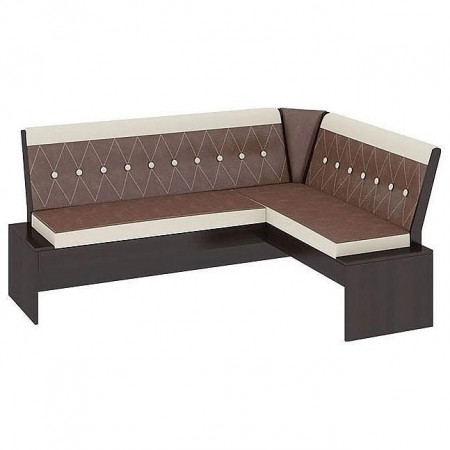 Угловой диван Кантри Т1 исп.1 венге/темно-коричневый  / Диваны / Мягкая мебель