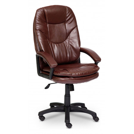Кресло офисное Comfort Lt, коричневый, кожа искусственная