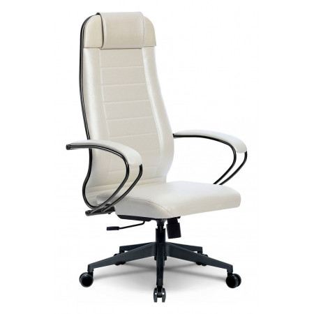 Кресло офисное Комплект 28, белый лебедь, кожа