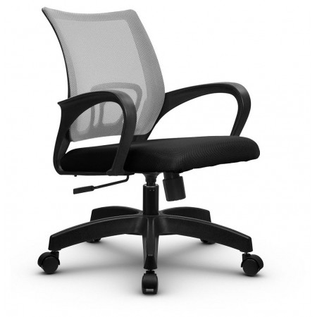 Компьютерное кресло SU-CS-9, светло-серый, черный, ткань