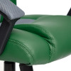 Кресло Driver, зеленый, серый, текстиль, экокожа