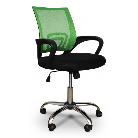 Кресло офисное MF-696, салатовый, черный, ткань