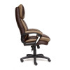 Кресло офисное Duke, бронза, коричневый, кожа, текстиль