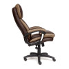 Кресло офисное Duke, бронза, коричневый, кожа, текстиль