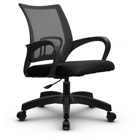 Кресло офисное SU-CS-9P, темно-серый, черный, ткань