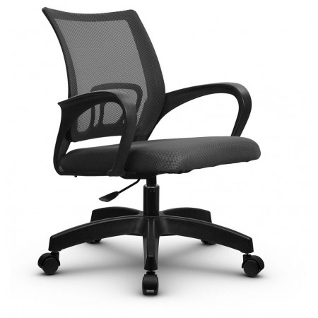 Кресло офисное SU-CS-9P, темно-серый, ткань