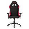 Геймерское кресло K7012, красный, черный, текстиль