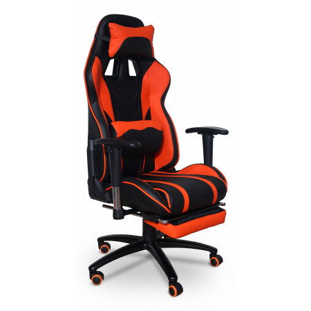 Геймерское кресло MFG-6016, оранжевый, черный, экокожа