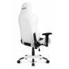 Геймерское кресло Arctica, белый, черный, кожа искусственная