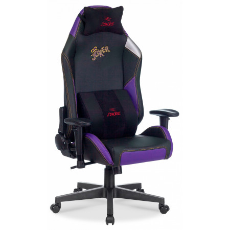 Геймерское кресло HERO JOKER PRO, фиолетовый, черный, текстиль, экокожа