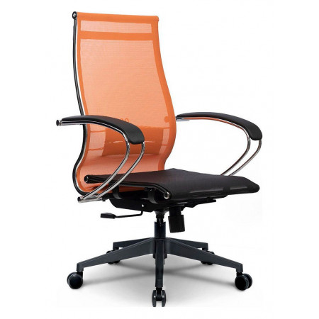 Кресло офисное Комплект 9, оранжевый, черный, ткань