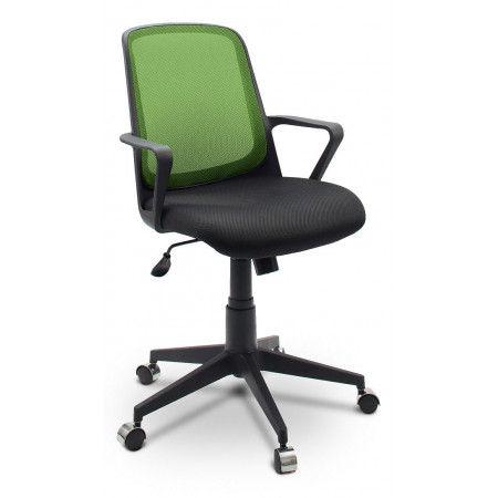 Компьютерное кресло Dikline XT80, зеленый, черный, сетка TW, ткань