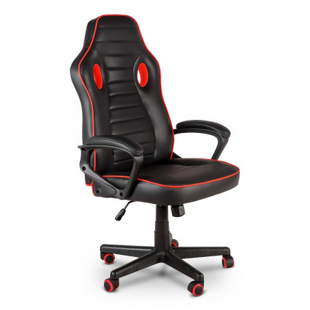 Геймерское кресло MF-3041, красный, черный, экокожа