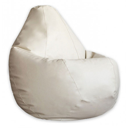Кресло-мешок Кремовая ЭкоКожа XL