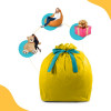 Подарочный упаковочный мешок цвет желтый для кресла-мешка размера Комфорт