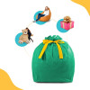 Подарочный упаковочный мешок цвет зеленый для кресла-мешка размера Компакт