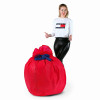 Подарочный упаковочный мешок цвет красный для кресла-мешка размера Стандарт