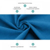 Чехол для Декоративной подушки Сине-голубой, мебельная ткань