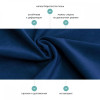 Чехол для Декоративной подушки Темно-синий, мебельная ткань