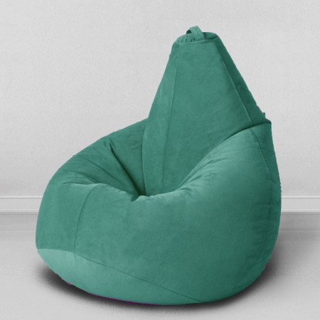 Чехол для кресла мешка Темный ментол, размер Комфорт, мебельная ткань