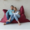 Кресло-подушка, Бордовый, размер ХXХL-Комфорт, оксфорд