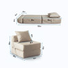 Бескаркасное Кресло-кровать Африка, размер ХXXХL, мебельный хлопок