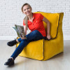 Бескаркасное кресло Лофт Баклажан, размер ХXXХL, мебельный велюр