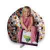 Кресло-мешок груша Kids Коты Серые, размер M, оксфорд