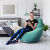 Кресло-мешок груша Баклажан, размер L-Компакт, мебельный велюр
