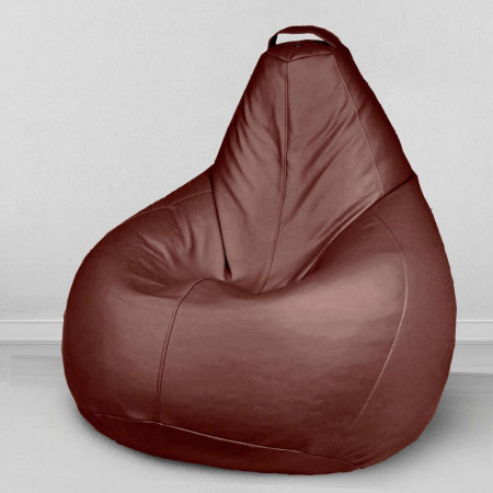 Кресло-мешок груша Шоколад, размер ХХL-Стандарт, экокожа