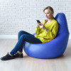 Кресло-мешок груша Синий, размер ХХL-Стандарт, экокожа