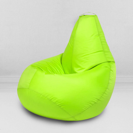 Кресло-мешок груша Салатовый неон, размер L-Компакт, оксфорд