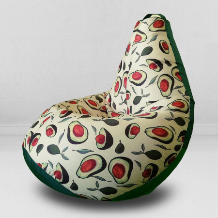 Кресло-мешок груша Синьор Авокадо, размер ХХL-Стандарт, мебельный хлопок и оксфорд