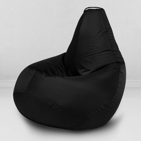 Кресло-мешок груша Черный, размер ХХL-Стандарт, оксфорд