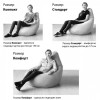 Кресло-мешок груша Единорог, размер L-Компакт, мебельный хлопок