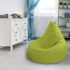 Кресло-мешок груша Салатовый, размер ХХL-Стандарт, мебельный велюр