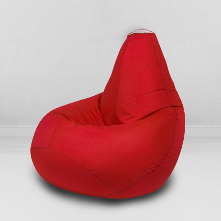 Кресло-мешок груша Красный, размер L-Компакт, оксфорд