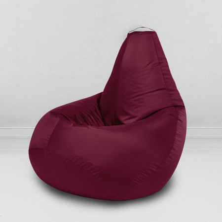 Кресло-мешок груша Бордовый, размер L-Компакт, оксфорд