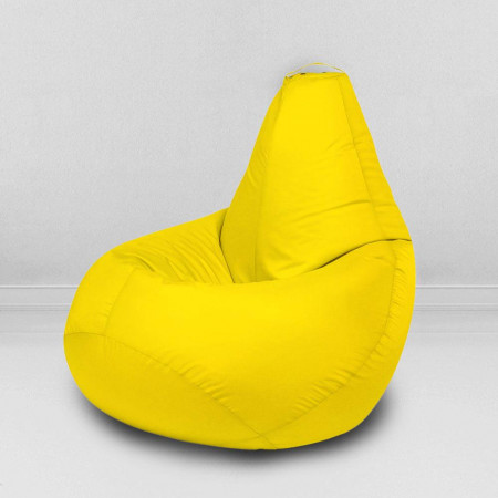 Кресло-мешок груша Желтый, размер L-Компакт, оксфорд