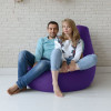 Кресло-мешок груша Фиолетовый, размер ХXХL-Комфорт, экокожа