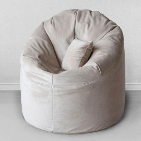 Кресло-мешок Лаунж Латте, размер ХXXХL, мебельный велюр