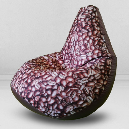 Кресло-мешок груша Дон Кофе, размер ХXХL-Комфорт, мебельный хлопок и оксфорд
